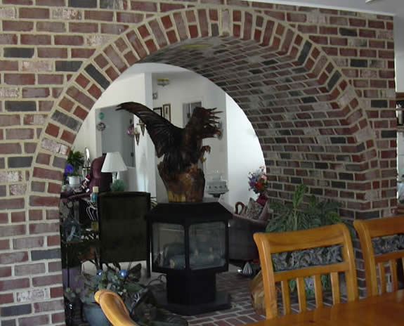 Sperryville fireplace arch