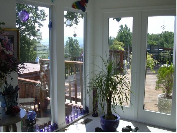 Sun Room with deck views